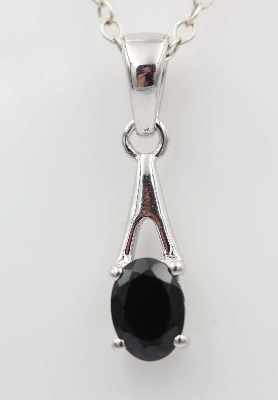 0,72  Carat Onyx Anhänger 925 Silber Onyxanhänger