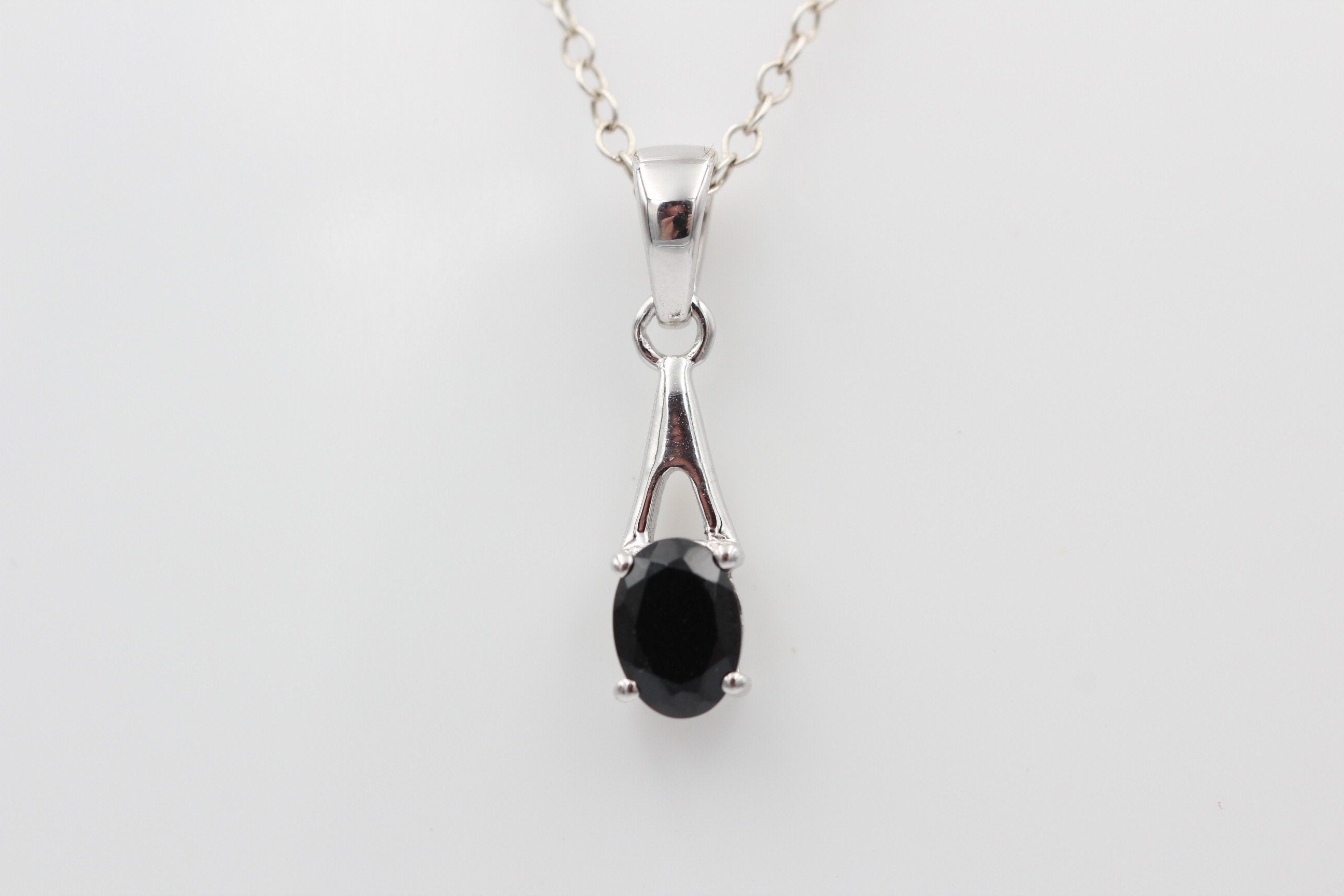0,72  Carat Onyx Anhänger 925 Silber Onyxanhänger