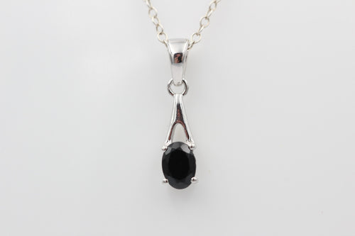 0,72  Carat Onyx Anhänger 925 Silber Onyxanhänger