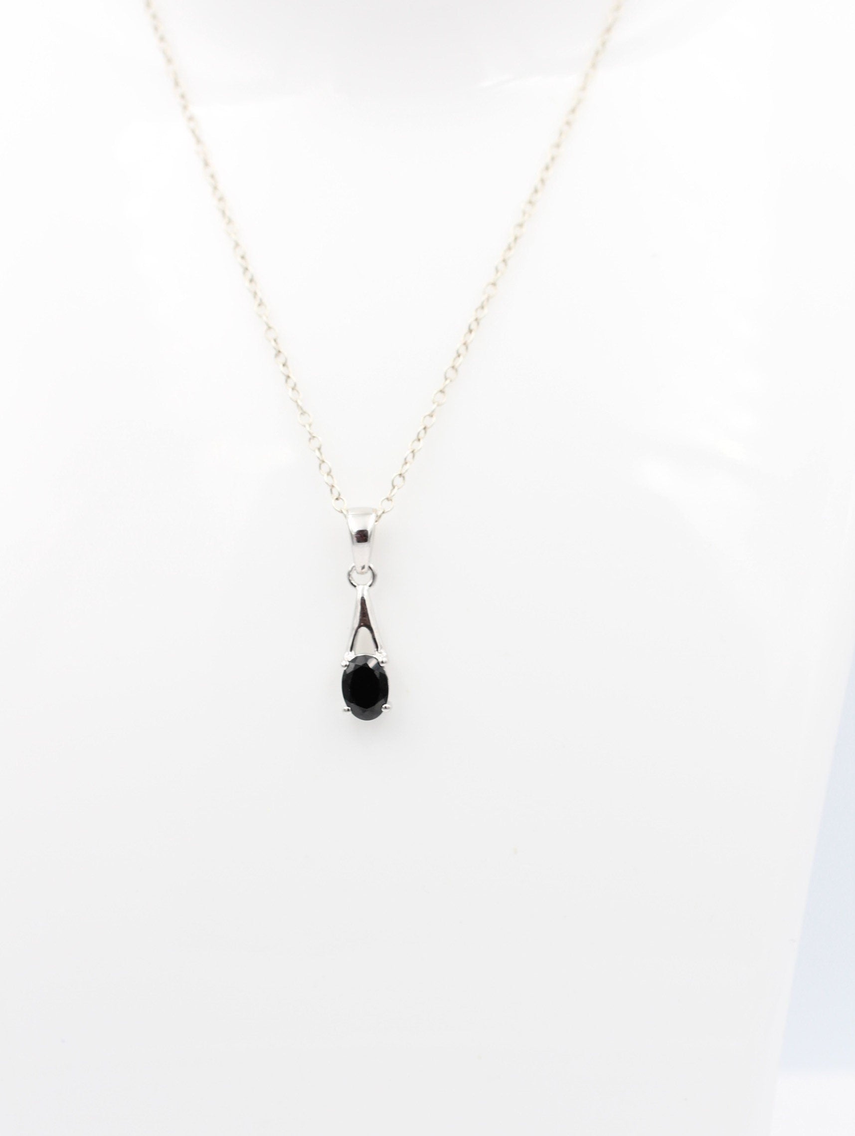 0,72  Carat Onyx Anhänger 925 Silber Onyxanhänger