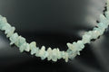35 Carat funkelndes Aquamarin Collier Splitterkette 925 Silber mit Verlängerung