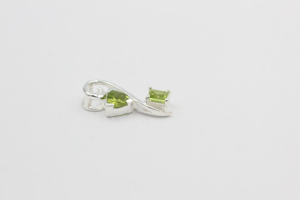 Edler 1,3 Carat Peridot Design Anhänger 925 Silber  Olivin Schmuck