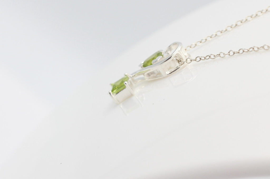 Edler 1,3 Carat Peridot Design Anhänger 925 Silber  Olivin Schmuck