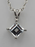 1 Carat Weißtopas Anhänger 925 Silber  weißer Topas Topasschmuck