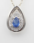 Edler 0,51 Carat Kyanit Anhänger 925 Silber  blauer Kyanit