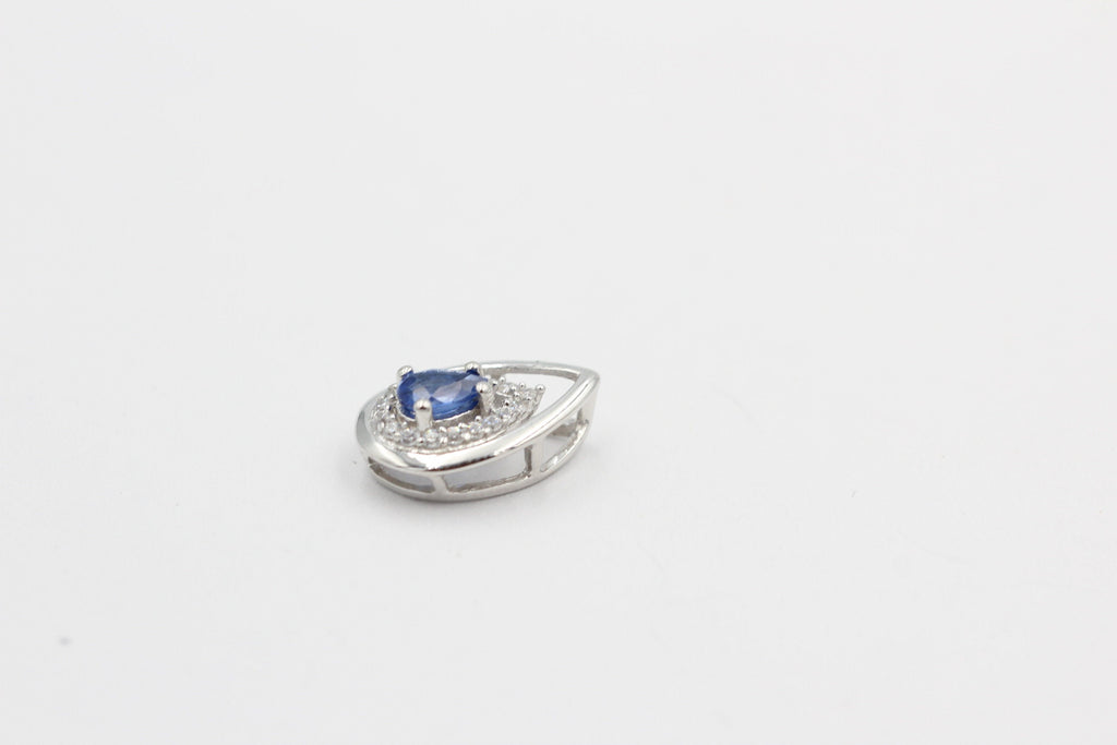 Edler 0,51 Carat Kyanit Anhänger 925 Silber  blauer Kyanit
