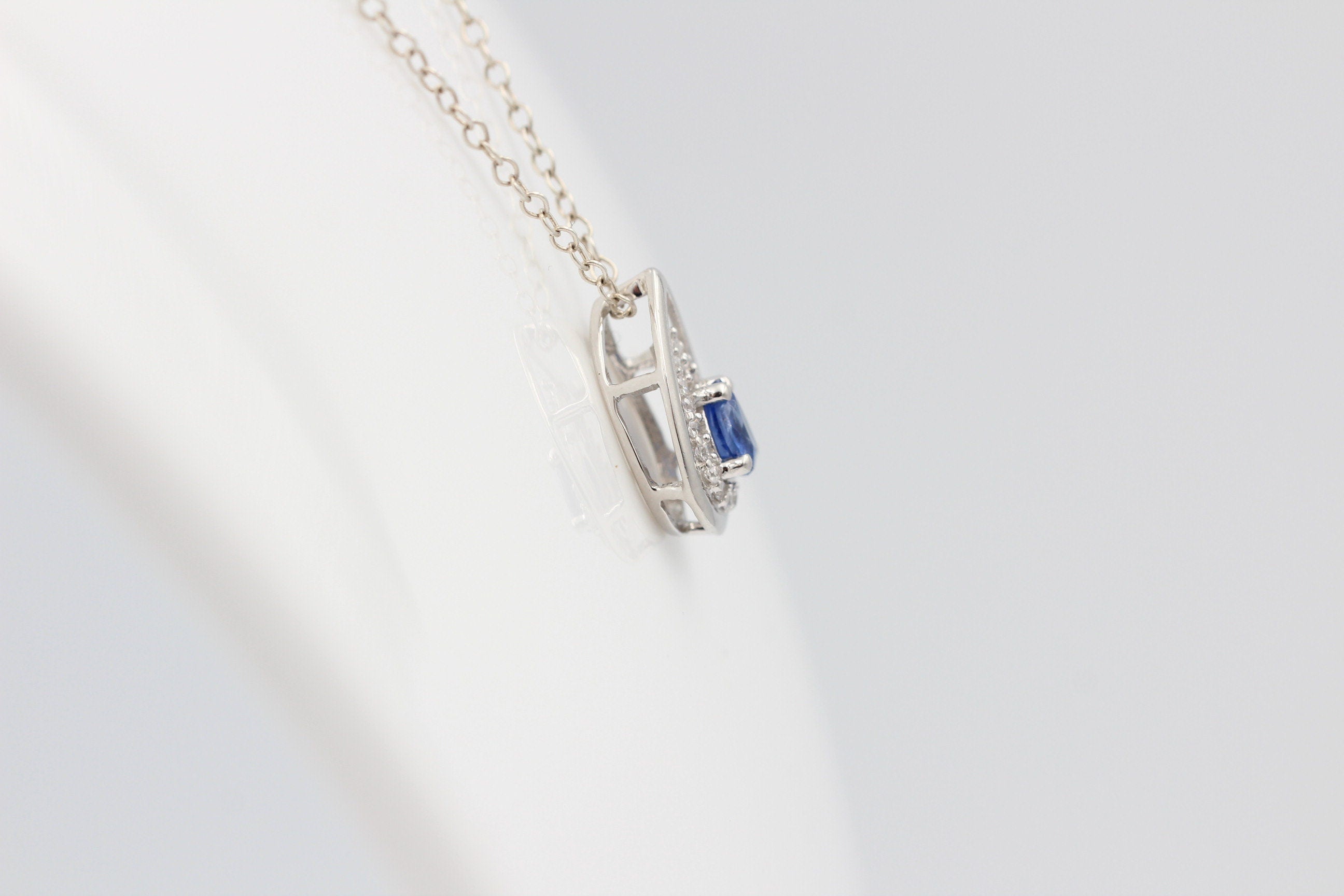 Edler 0,51 Carat Kyanit Anhänger 925 Silber  blauer Kyanit