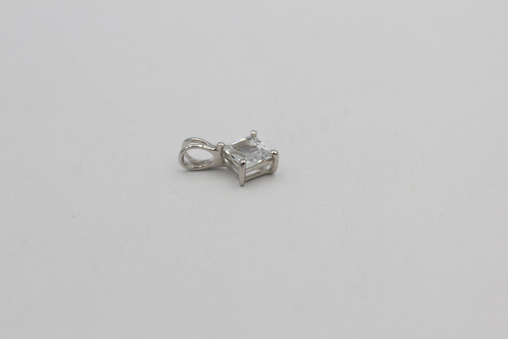 1 Carat Weißtopas Anhänger 925 Silber  weißer Topas Topasschmuck