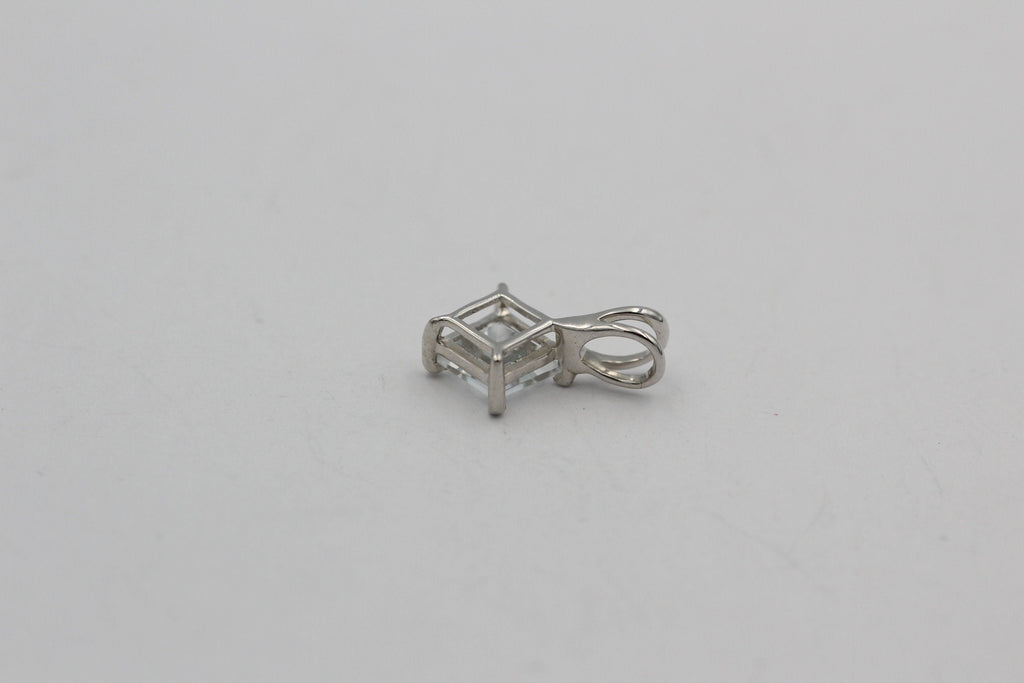 1 Carat Weißtopas Anhänger 925 Silber  weißer Topas Topasschmuck