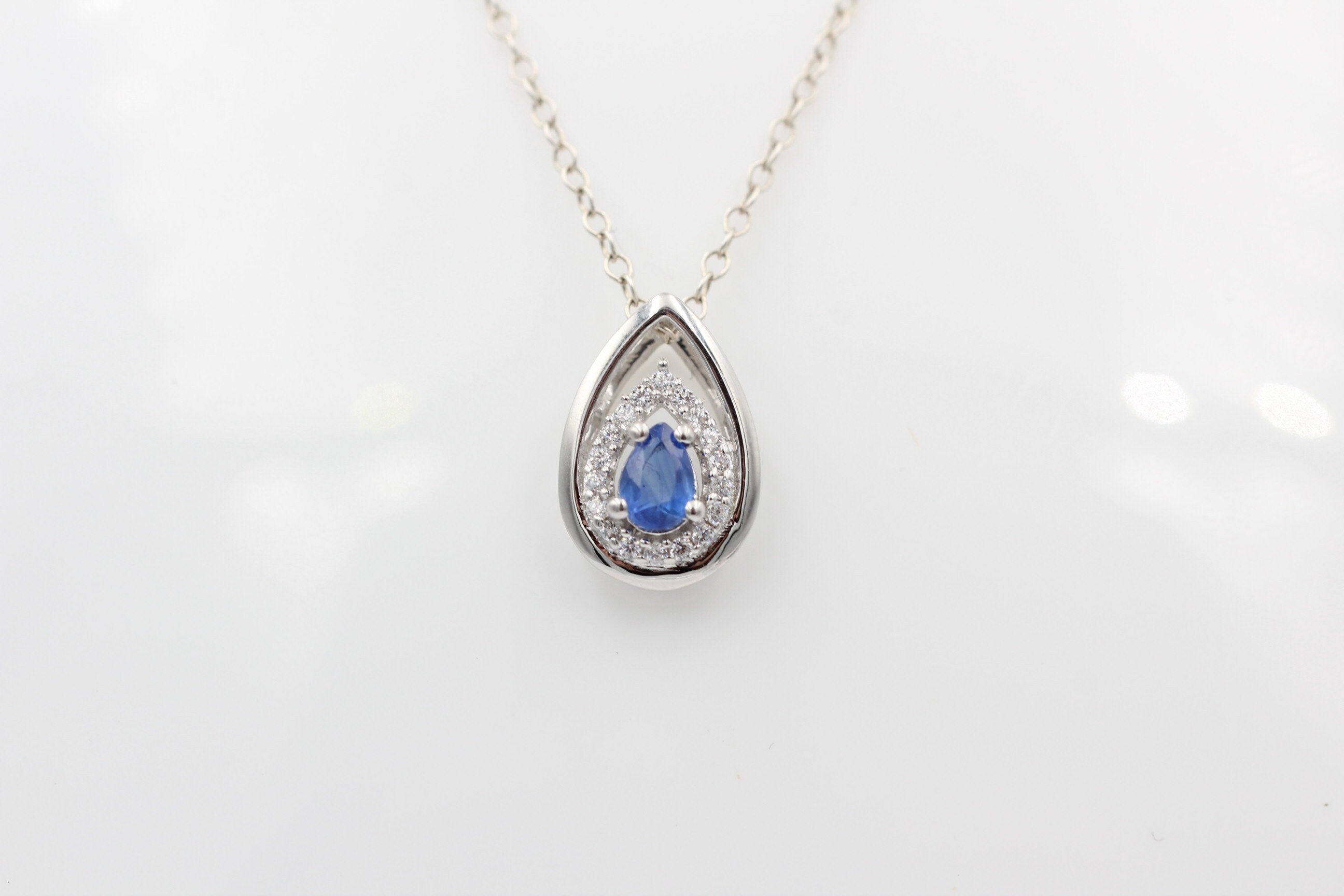 Edler 0,51 Carat Kyanit Anhänger 925 Silber  blauer Kyanit