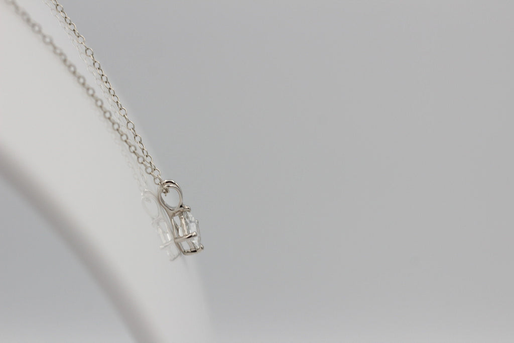 1 Carat Weißtopas Anhänger 925 Silber  weißer Topas Topasschmuck