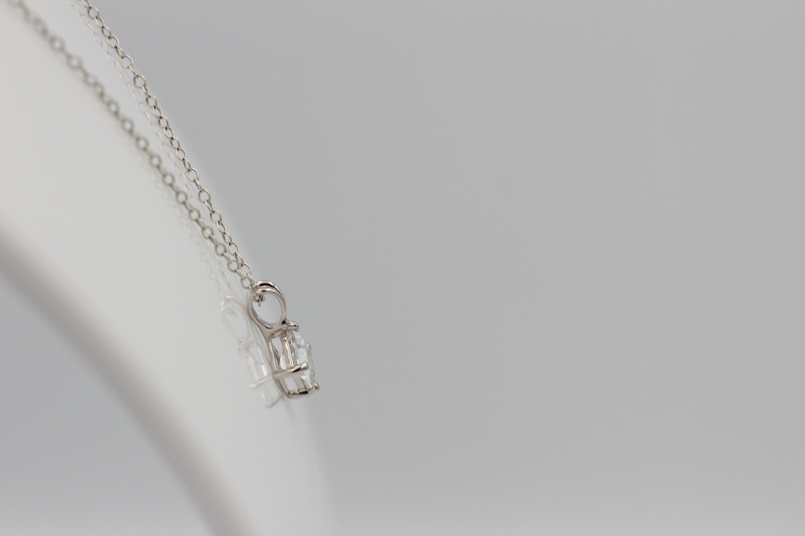 1 Carat Weißtopas Anhänger 925 Silber  weißer Topas Topasschmuck