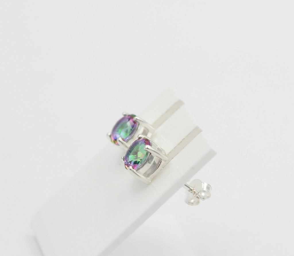 1,85 Carat Mystik Topas Ohrstecker 925 Silber mystischer Topas Unisex Top Edel
