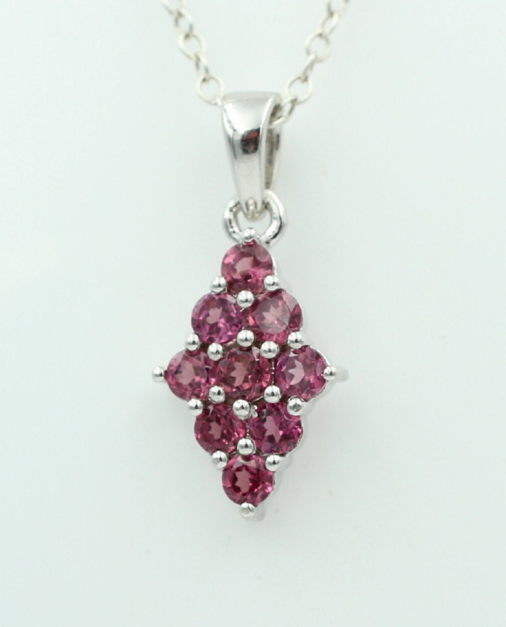 1,75  Carat Umbalit Granat Anhänger 925 Silber  seltener Umbalit
