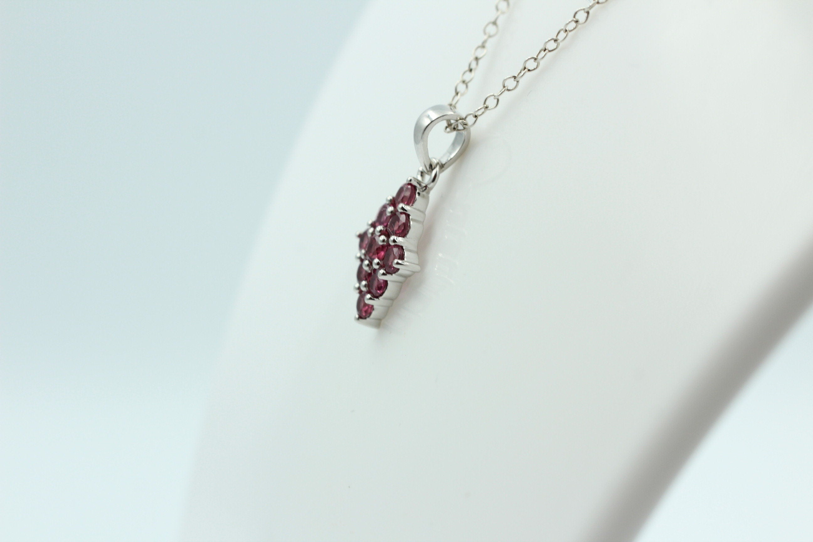 1,75  Carat Umbalit Granat Anhänger 925 Silber  seltener Umbalit