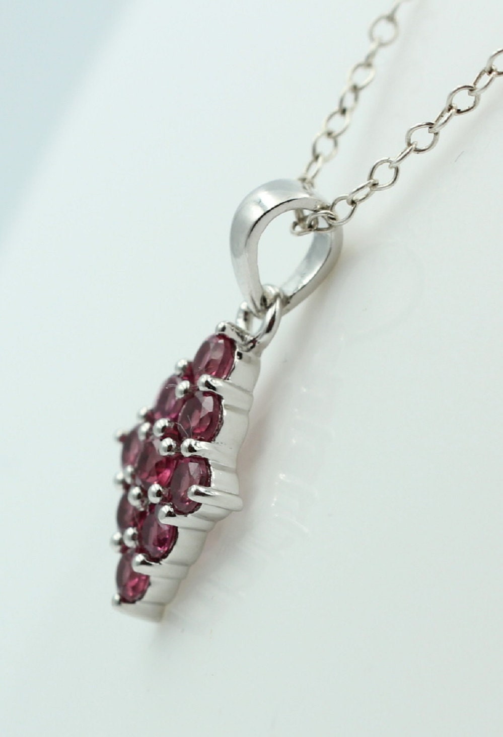 1,75  Carat Umbalit Granat Anhänger 925 Silber  seltener Umbalit