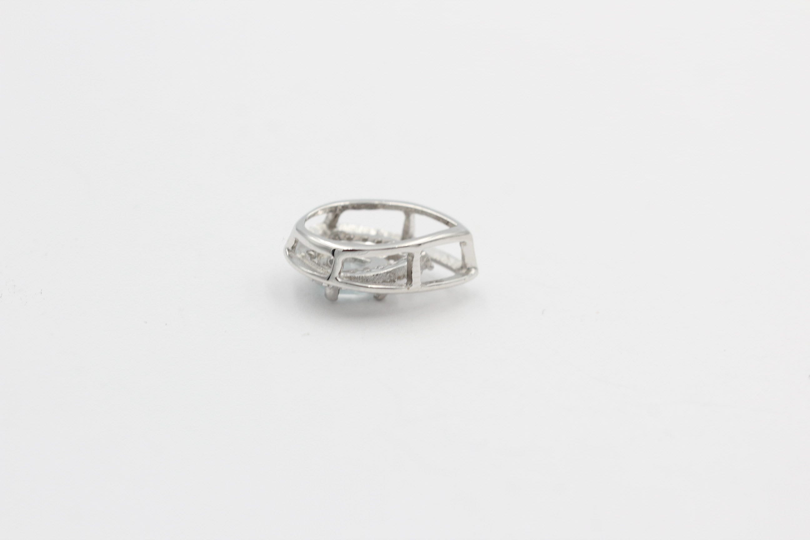 Edler 0,51 Carat Aquamarin Anhänger 925 Silber  wunderschöner Edelstein