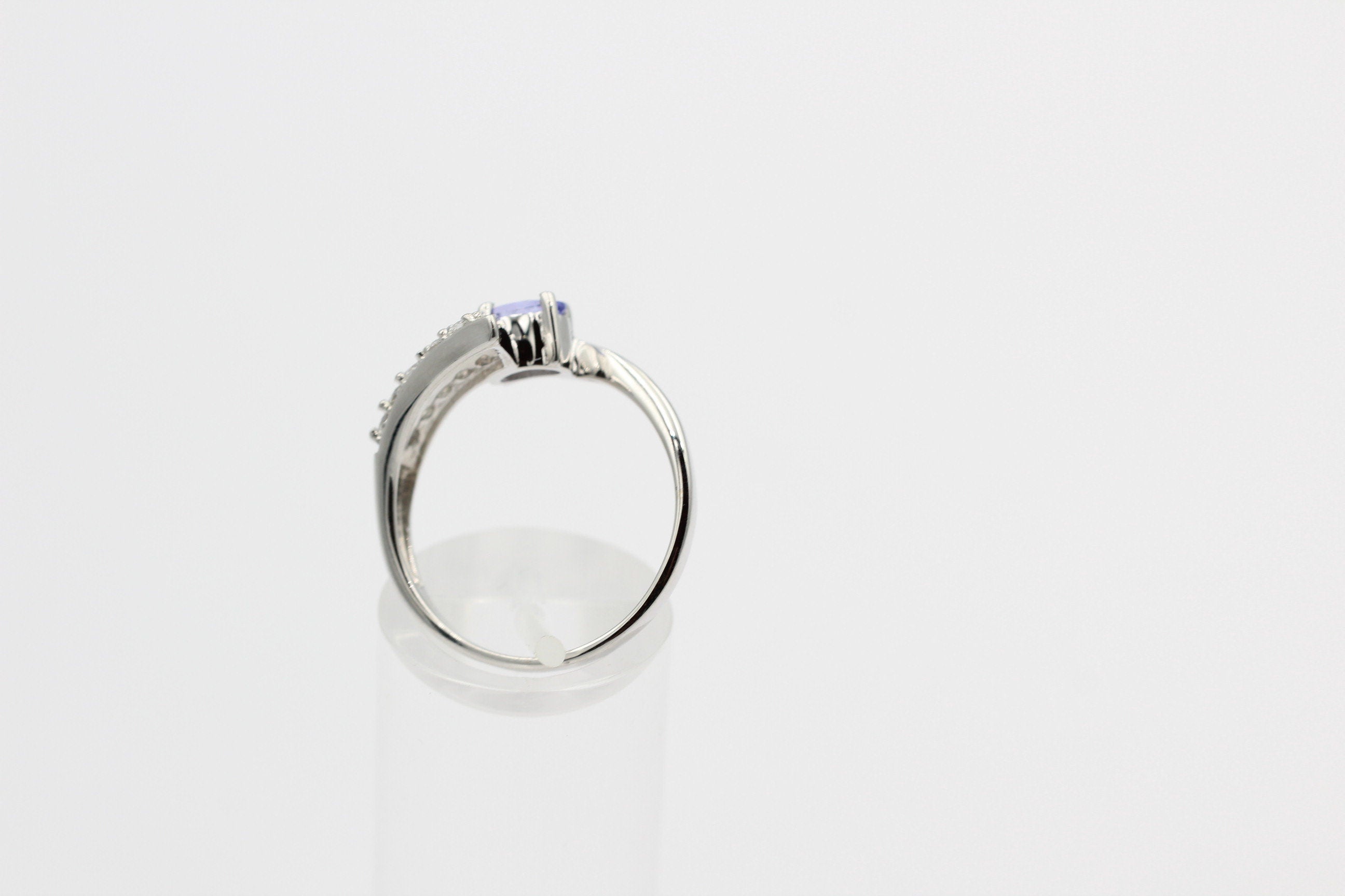 1,3 Carat Tansanit aus Afrika Weißtopas Ring 925 Silber Gröpße 6 / 52 / 16,6