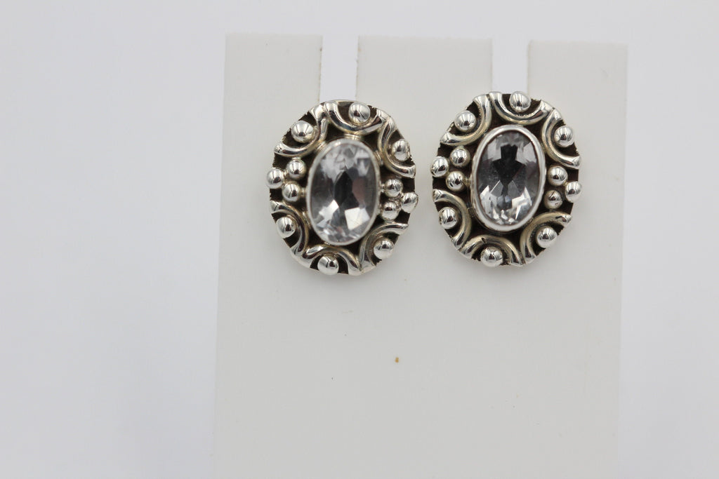 Edle 1,0 Carat Weitopas Ohrstecker 925 Silber Edelstein Ohrstecker Top Top