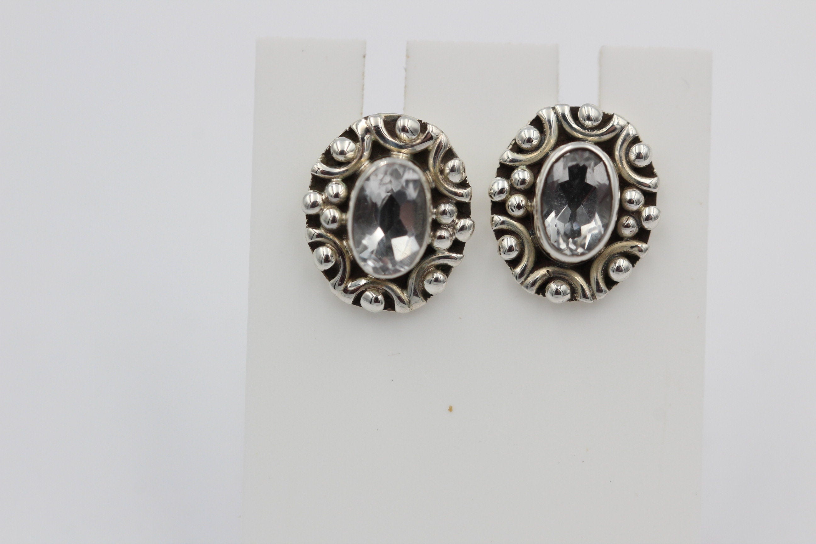 Edle 1,0 Carat Weitopas Ohrstecker 925 Silber Edelstein Ohrstecker Top Top