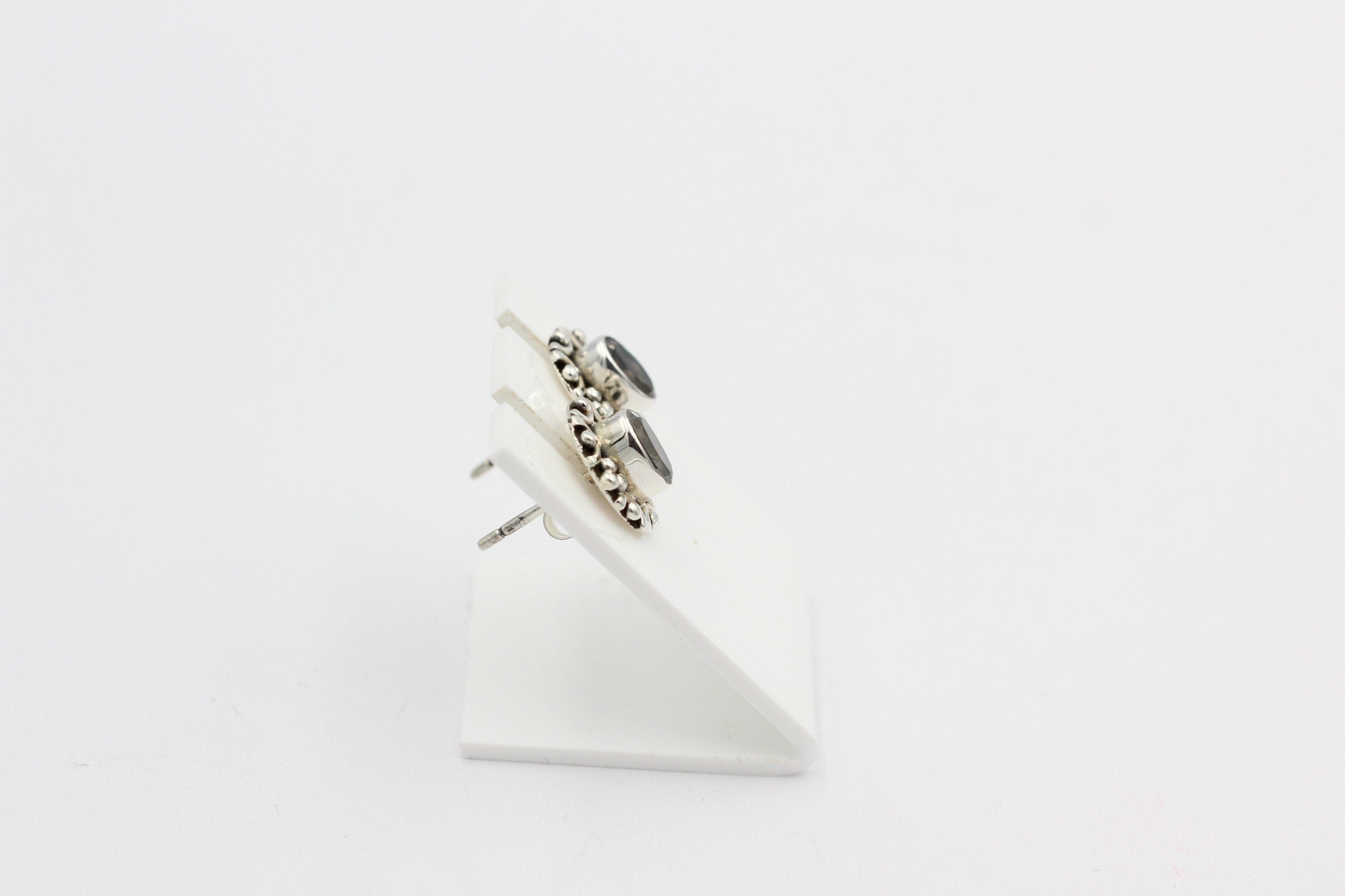 Edle 1,0 Carat Weitopas Ohrstecker 925 Silber Edelstein Ohrstecker Top Top