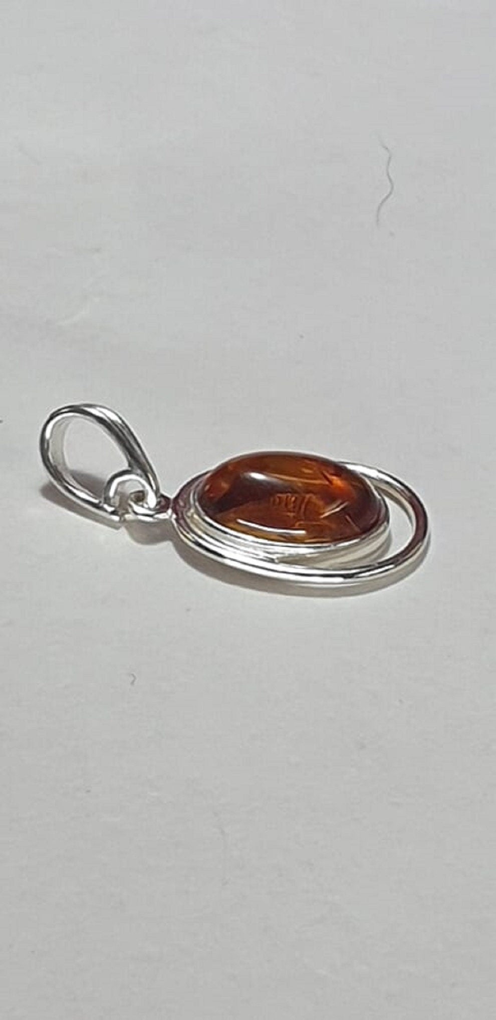 Edler Bernstein Anhanger 925 Silber Collier Kette echter Bernstein aus Litauen