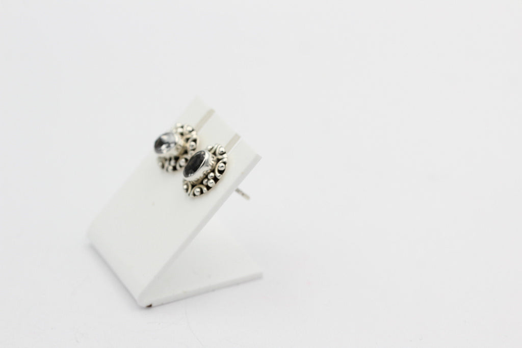 Edle 1,0 Carat Weitopas Ohrstecker 925 Silber Edelstein Ohrstecker Top Top