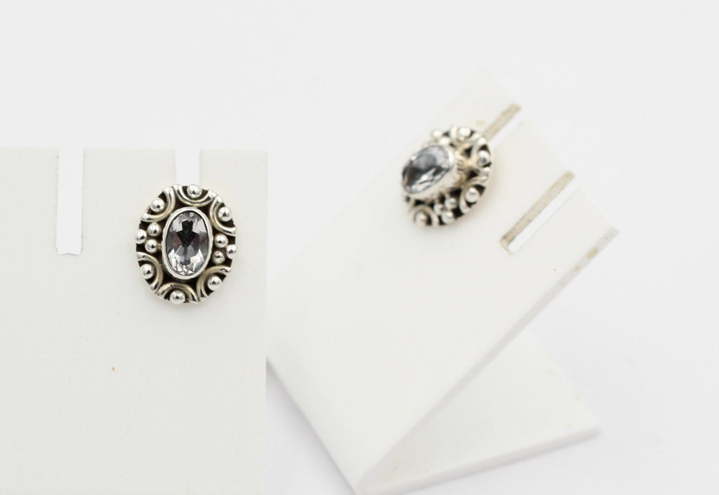 Edle 1,0 Carat Weitopas Ohrstecker 925 Silber Edelstein Ohrstecker Top Top