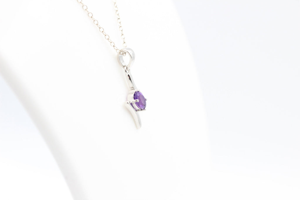 0,72 Carat afrikanischer Amethyst Anhänger 925 Silber aus Afrika