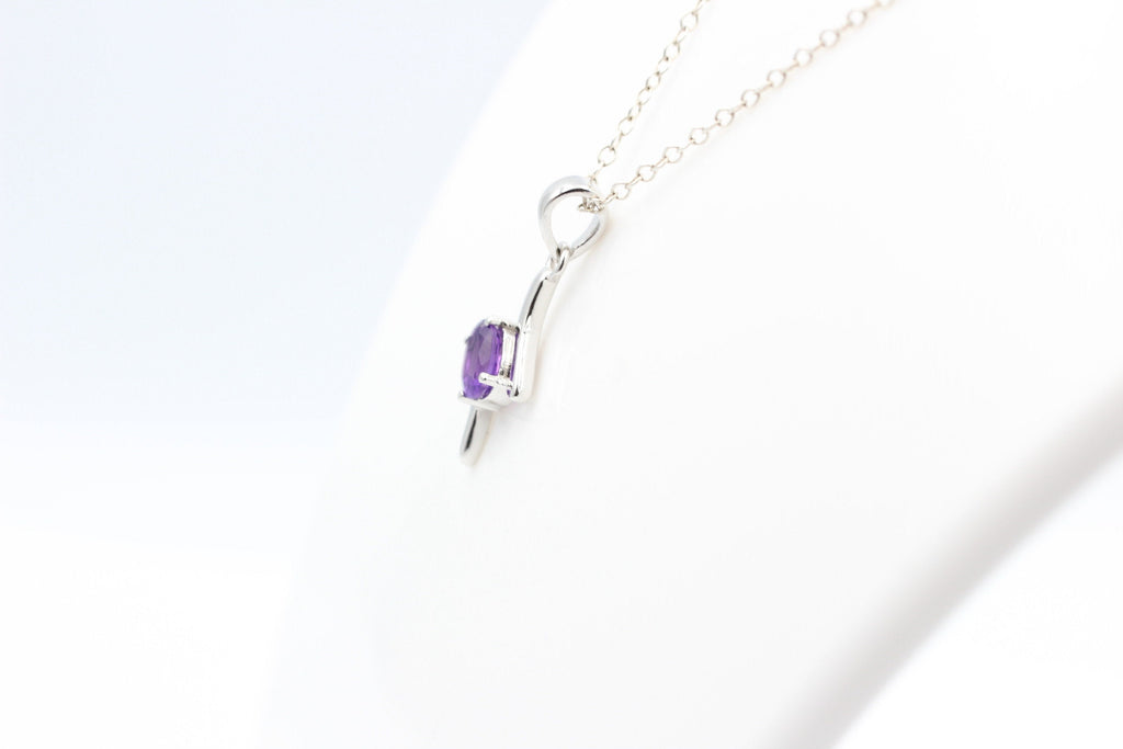 0,72 Carat afrikanischer Amethyst Anhänger 925 Silber aus Afrika