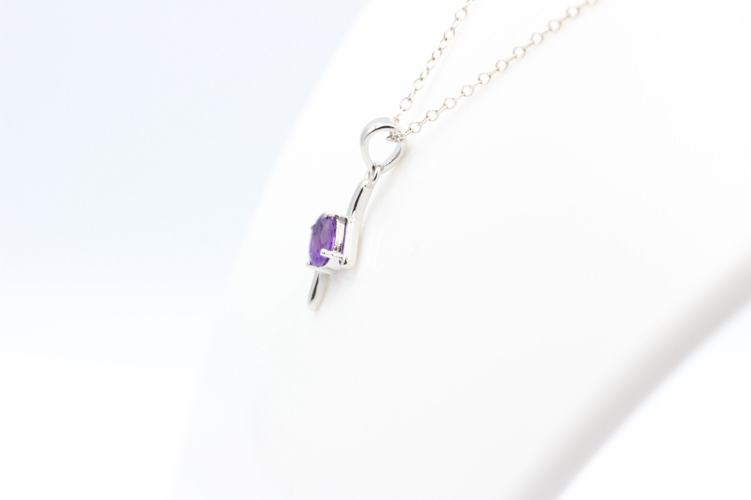 0,72 Carat afrikanischer Amethyst Anhänger 925 Silber aus Afrika
