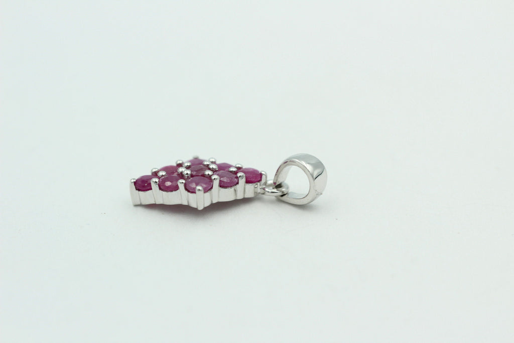 1,75 Cara Rubin Anhänger 925 Silber Collier Kette seltener Rubin Top Edel
