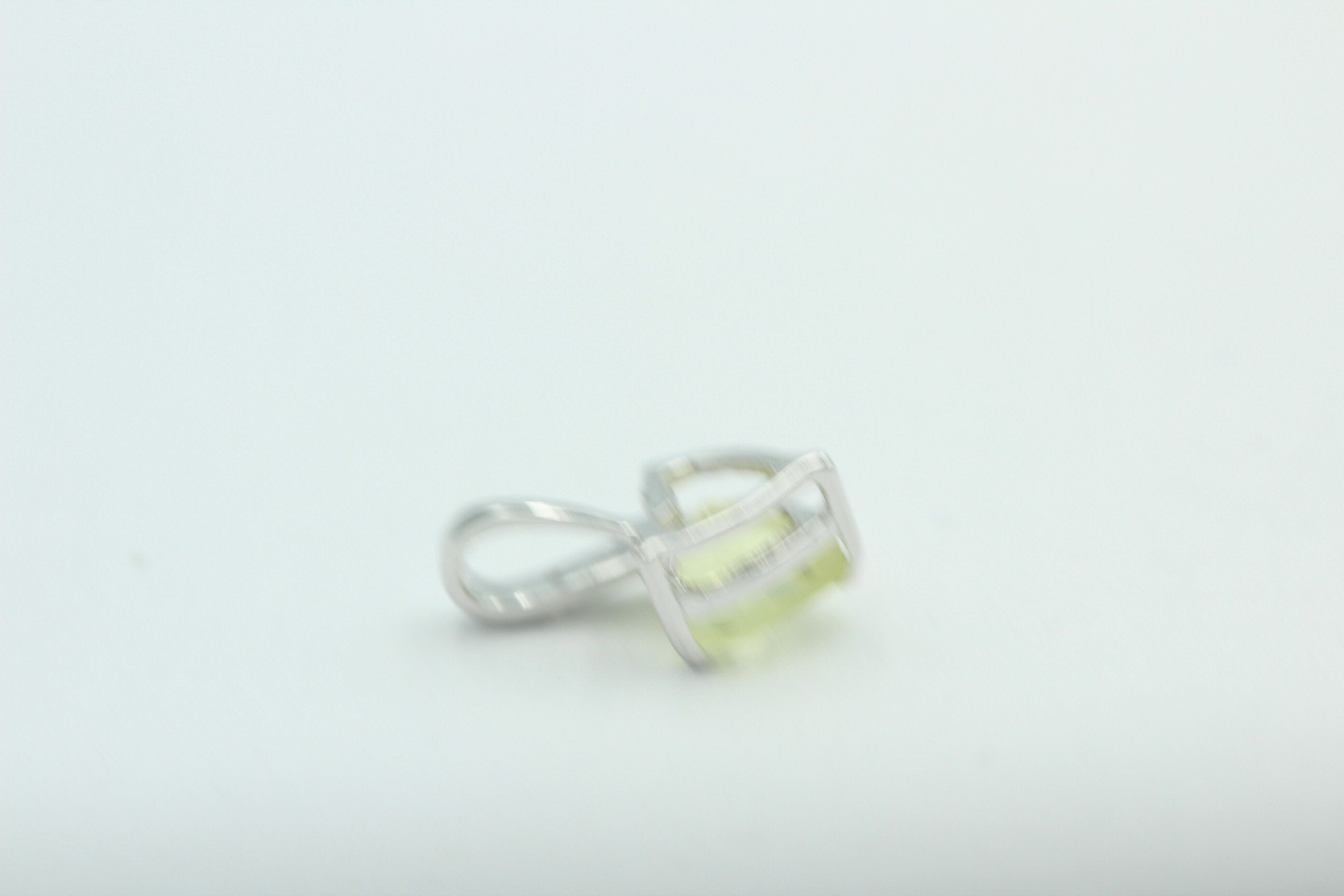 0,62 Carat Lemon Topas Herz Anhänger 925 Silber  Linomen Topas Topf