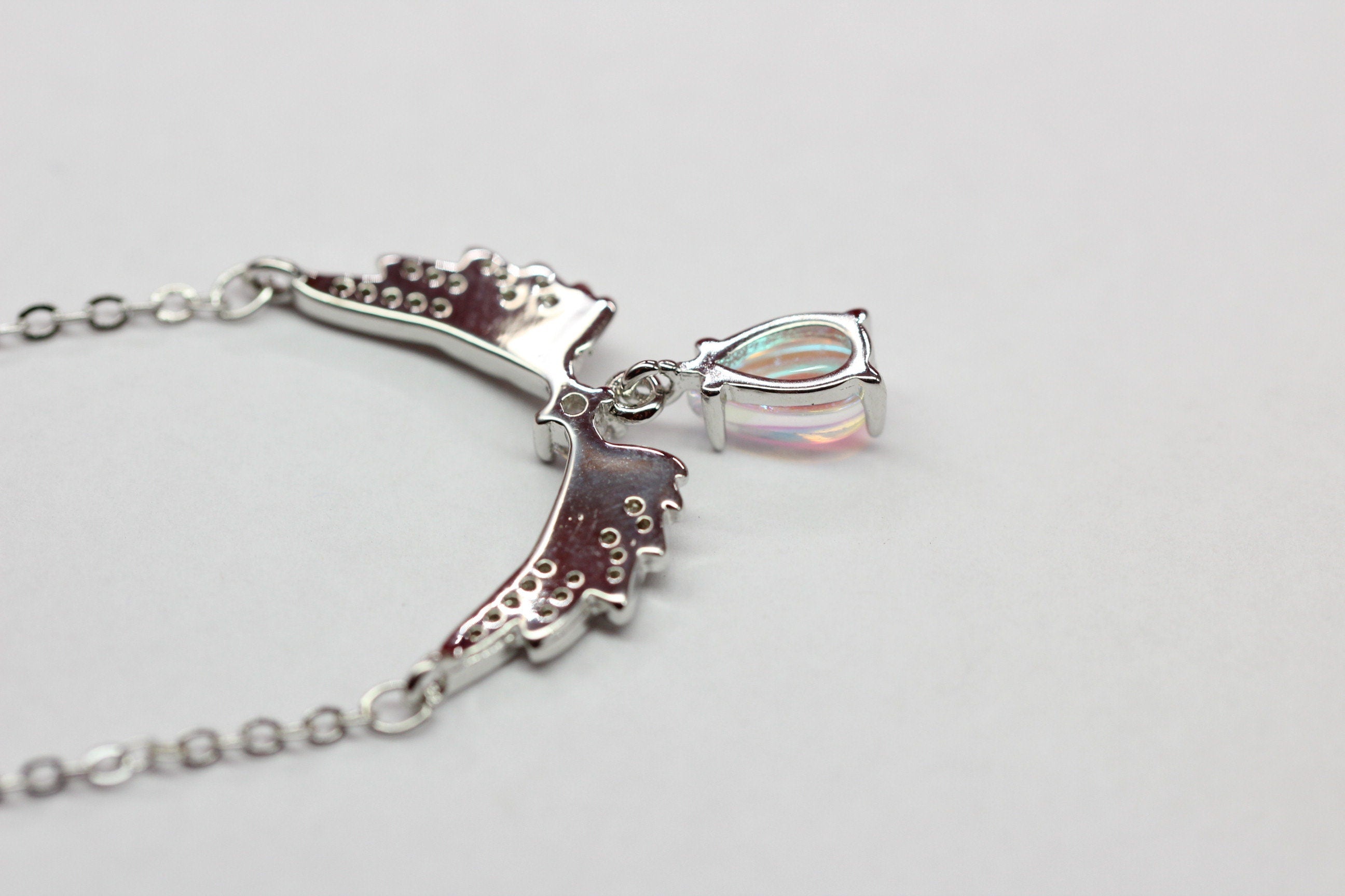 Colllier in Sterling Silber 925 Top Edel mit Tropfen.. 40 cm ca 4 cm Verlangerung