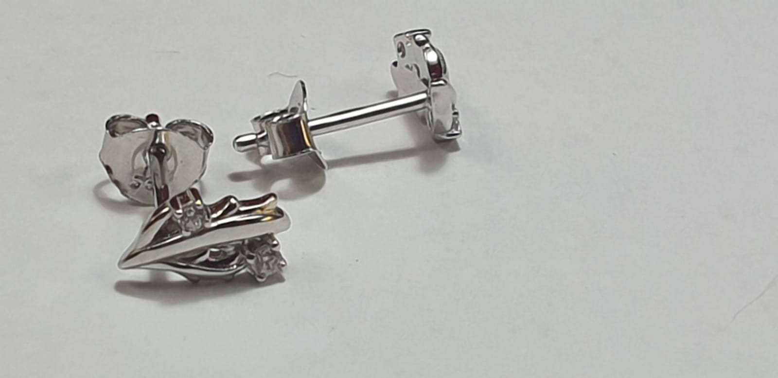 Edle funkelnde Zirkonia Ohrstecker Ohrschmuck 925 Silber American Diamant