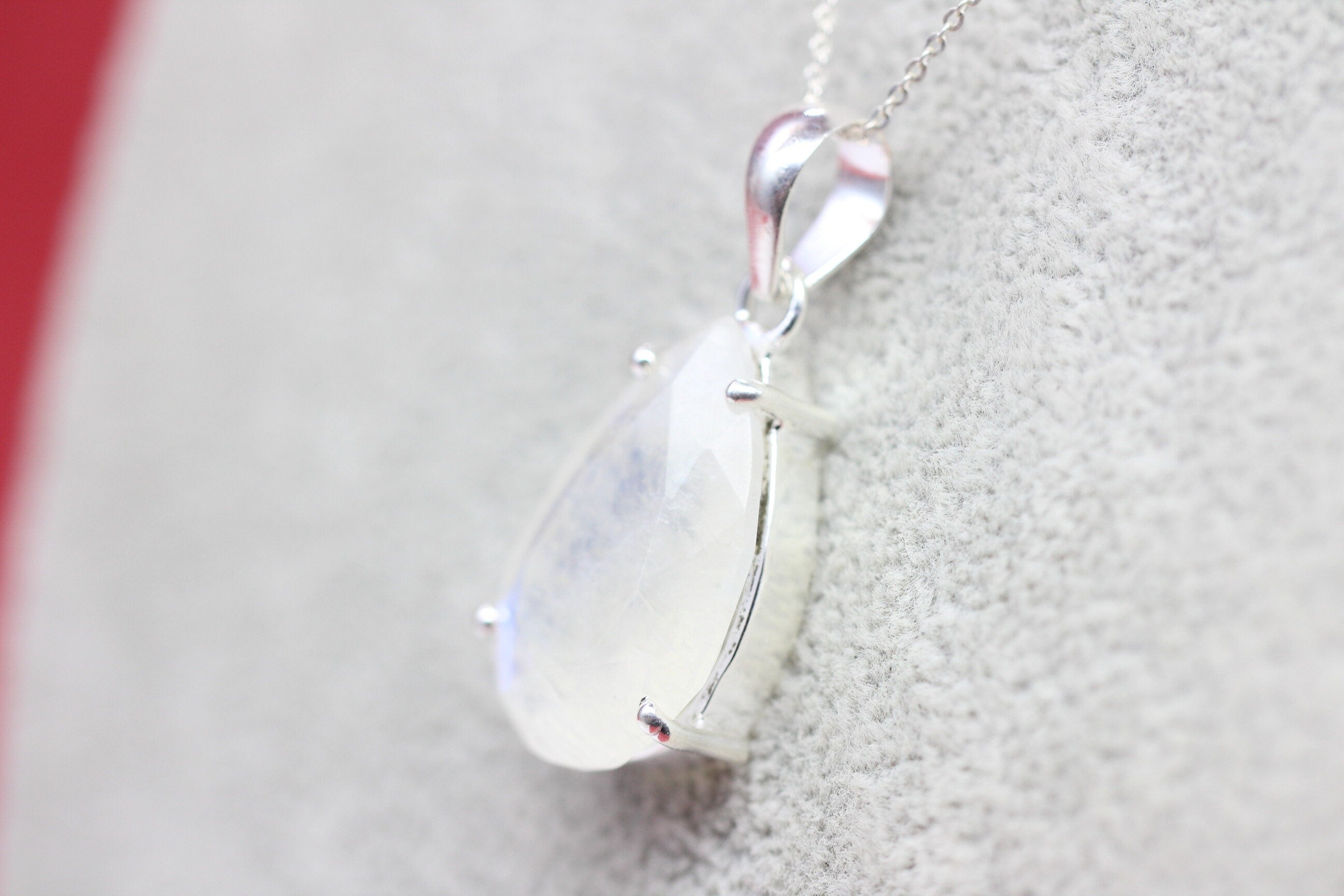 Edler 18,3 Carat Mondlichttopas Anhänger 925 Silber