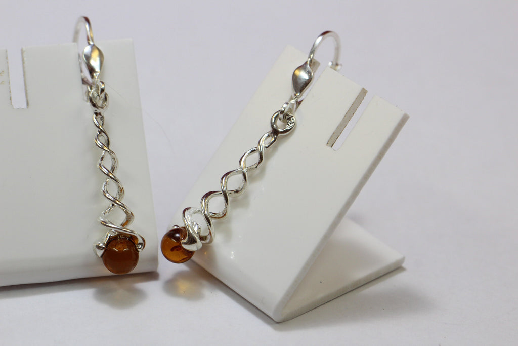 Edle Bernstein Ohrhanger 925 Silber edler Bernstein aus Litauen Top Schmuck
