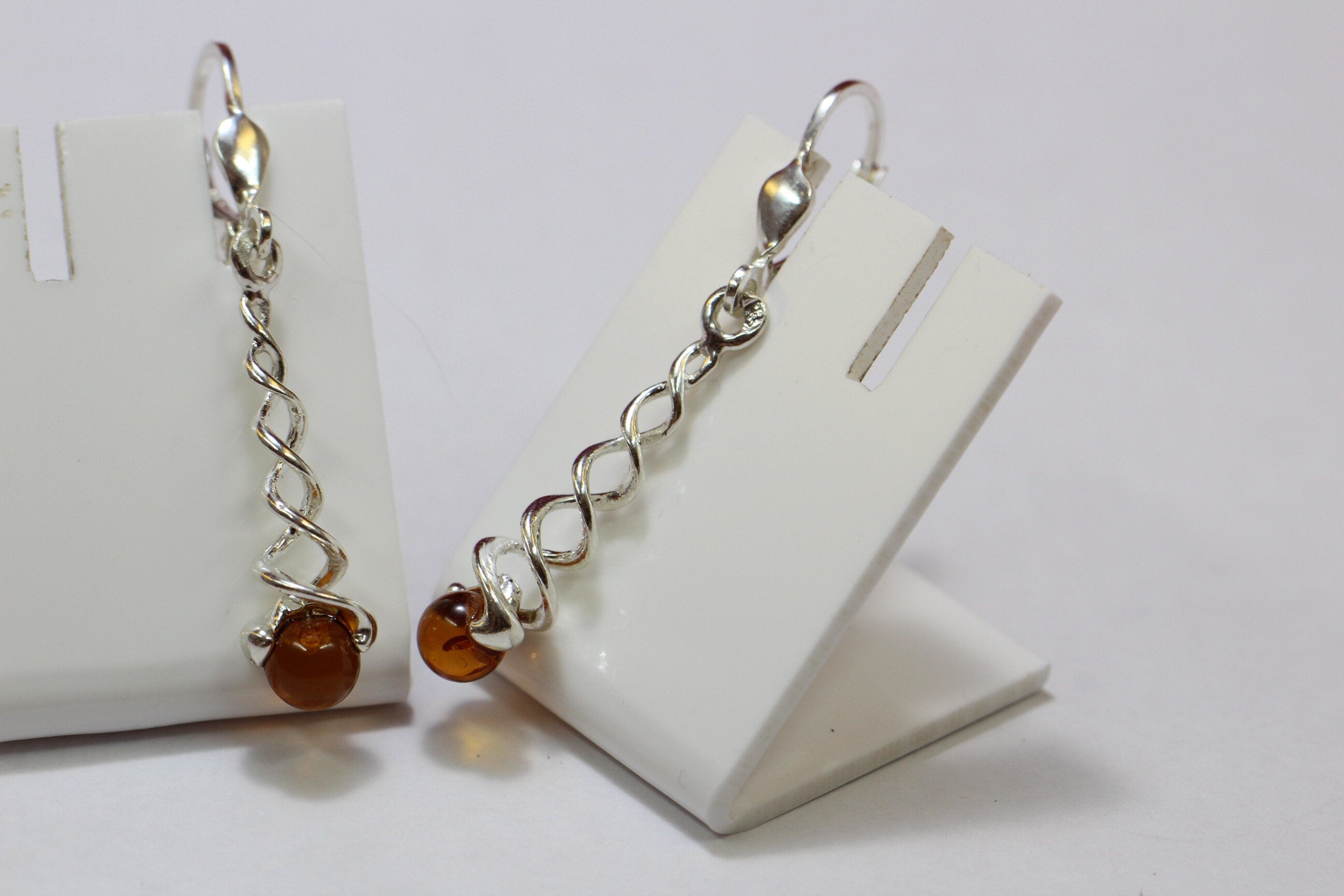 Edle Bernstein Ohrhanger 925 Silber edler Bernstein aus Litauen Top Schmuck