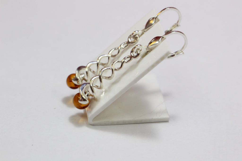 Edle Bernstein Ohrhanger 925 Silber edler Bernstein aus Litauen Top Schmuck