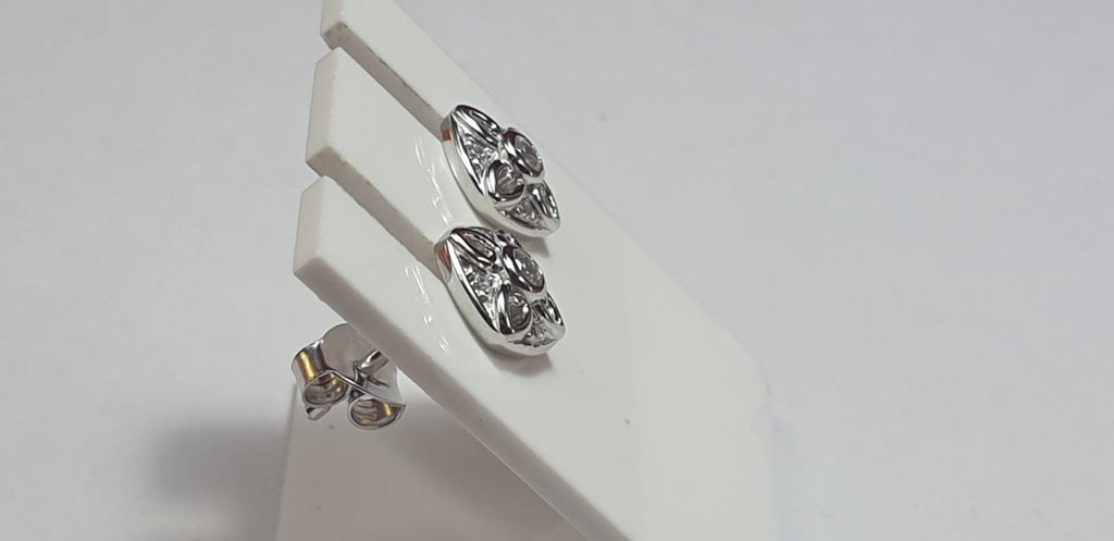 Edle Zirkonia Ohrstecker 925 Silber Ohrschmuck American Diamant Top Edel