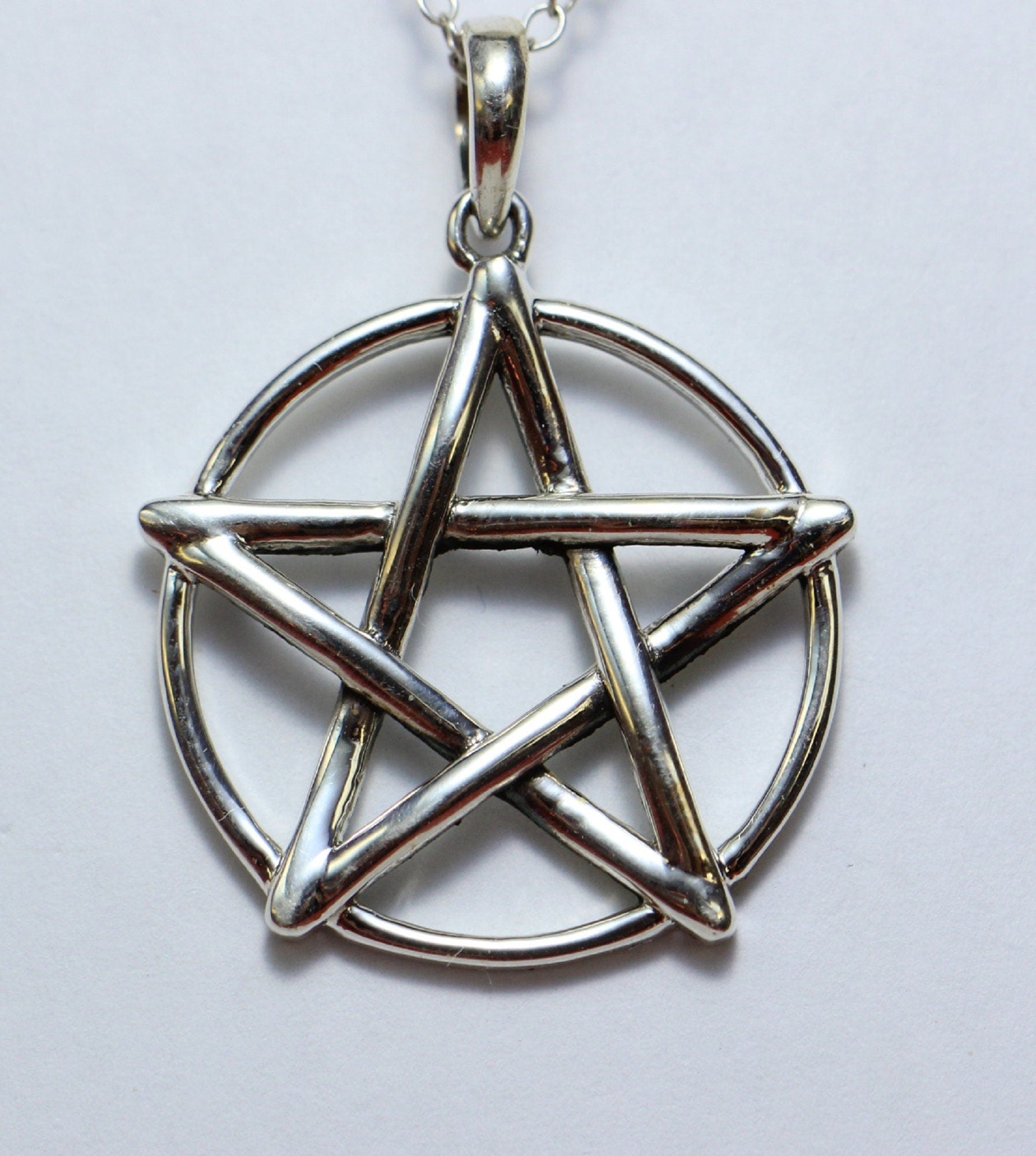 Anhanger Davidstern 925 Silber ca 2,5 cm Durchmesser Talisman Collier Kette