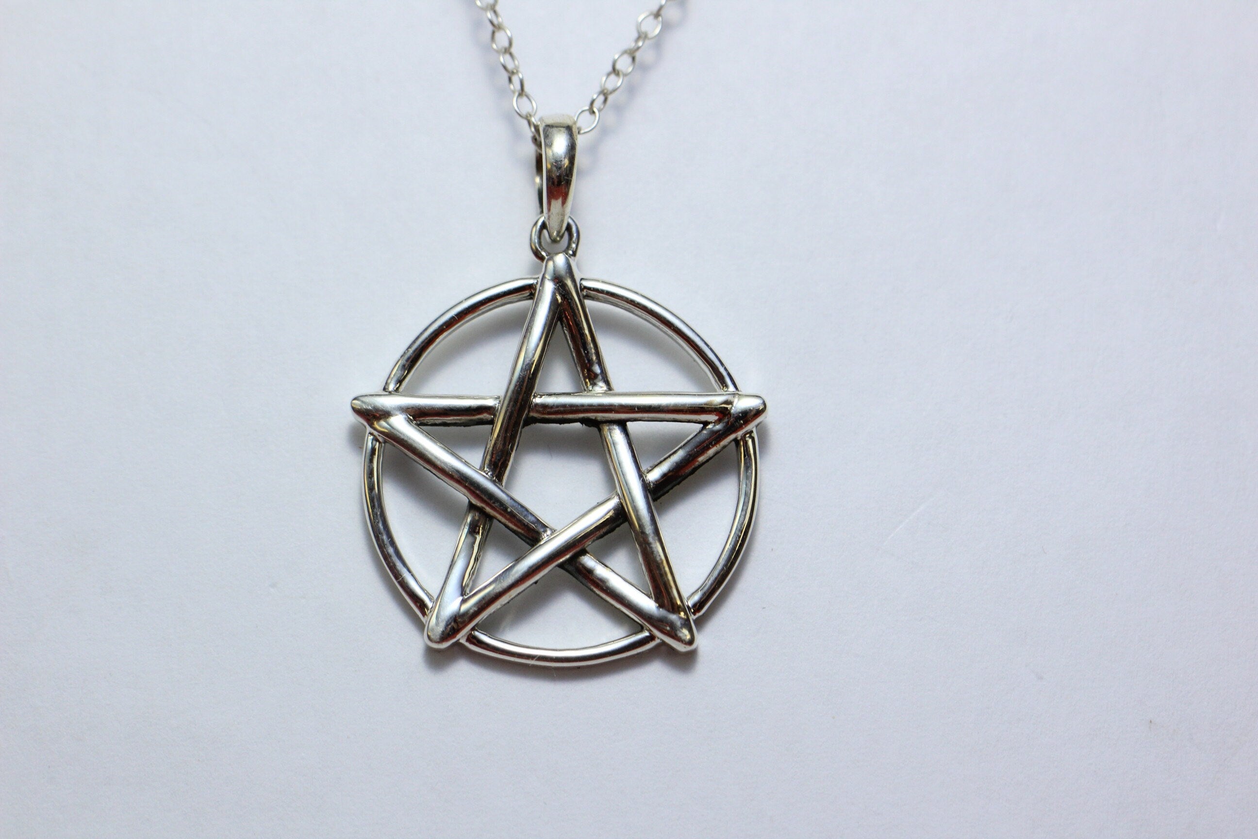 Anhanger Davidstern 925 Silber ca 2,5 cm Durchmesser Talisman Collier Kette