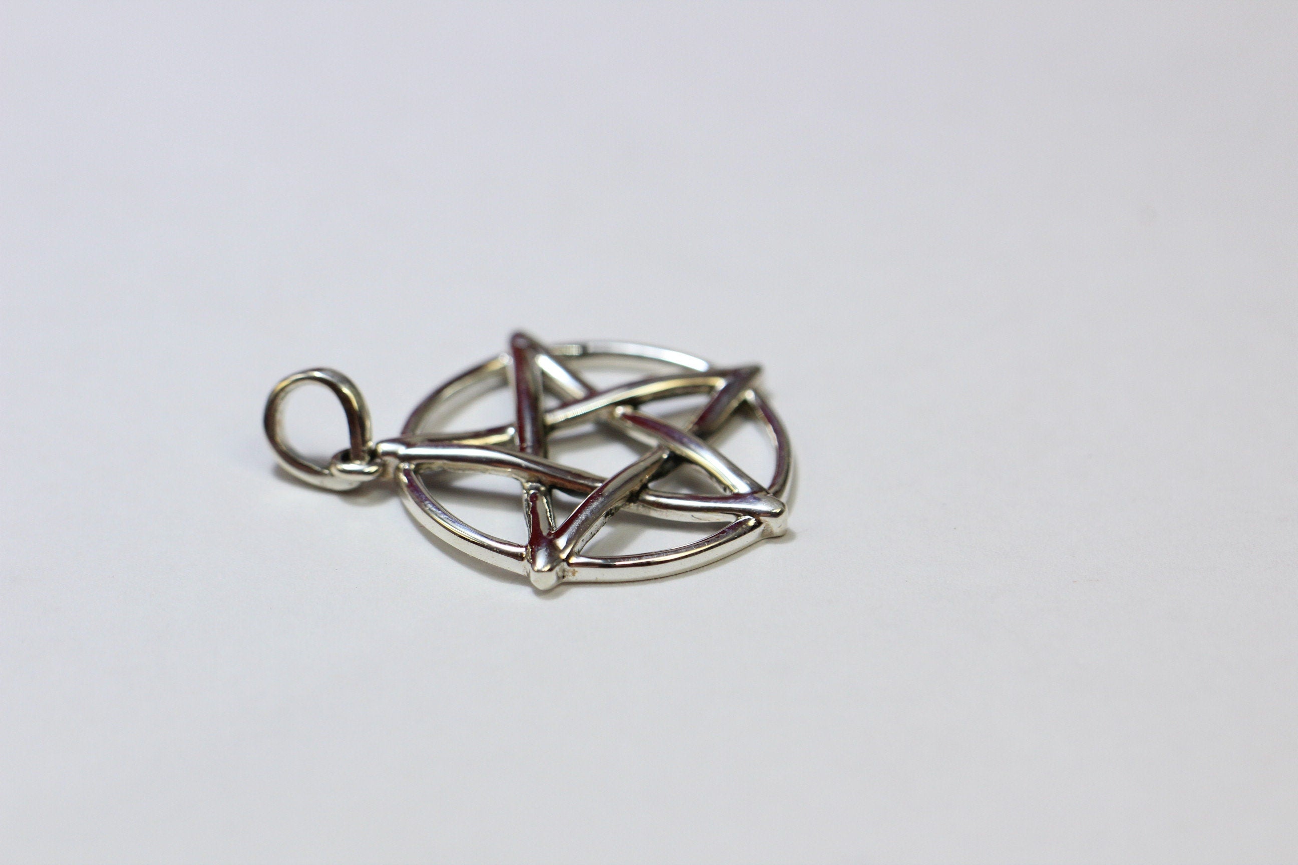 Anhanger Davidstern 925 Silber ca 2,5 cm Durchmesser Talisman Collier Kette