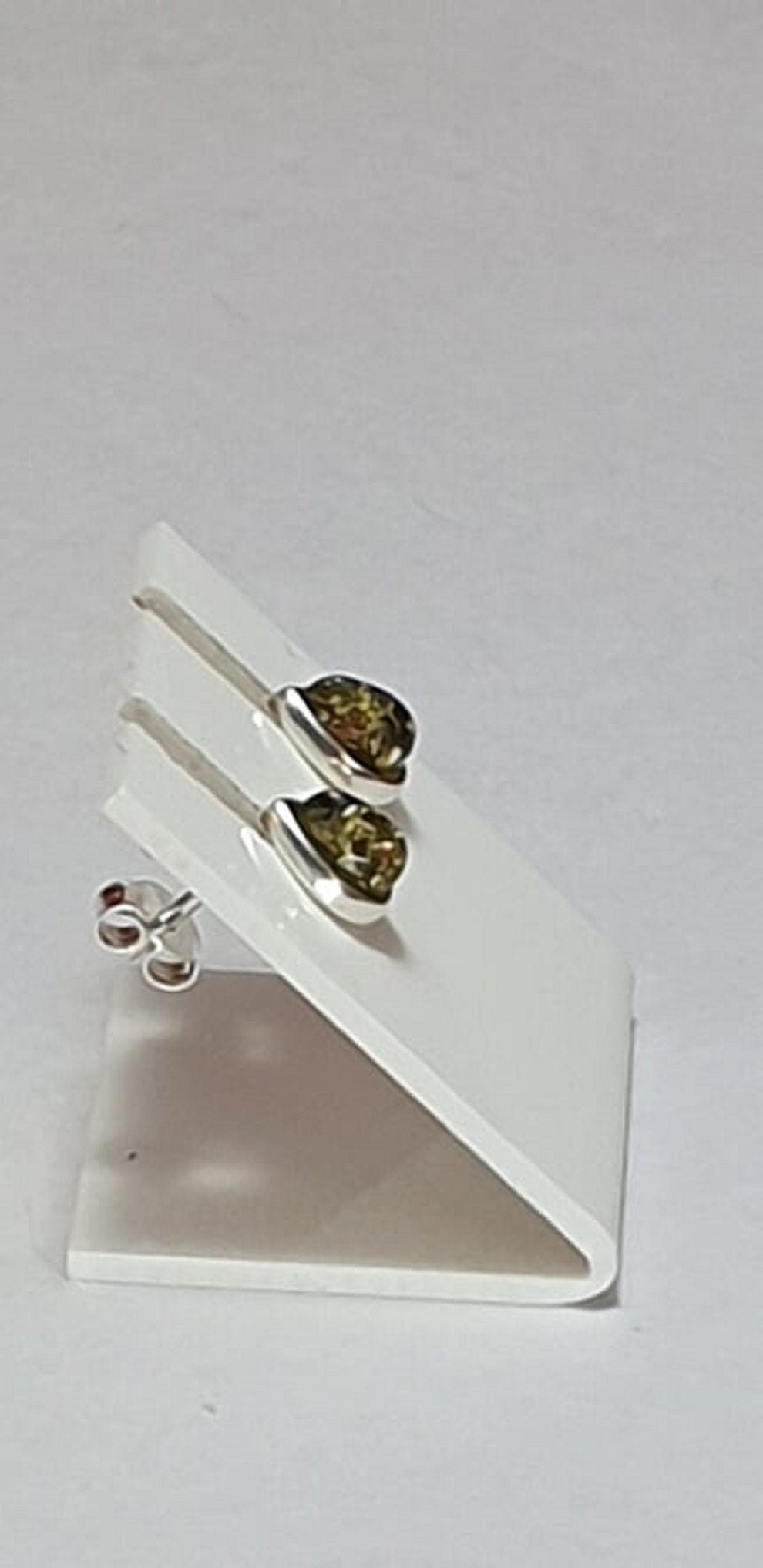 Edler Bernstein Ohrstecker Unisex 925 Silber Ohrschmuck Bernsten aus Litauen