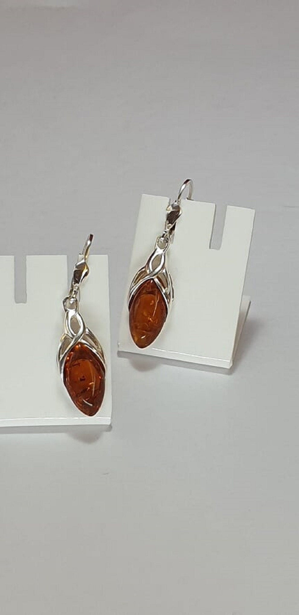 Edle Bernstein Ohrhanger 925 Silber Bernstein aus Letland Ohrschmuck Brisur