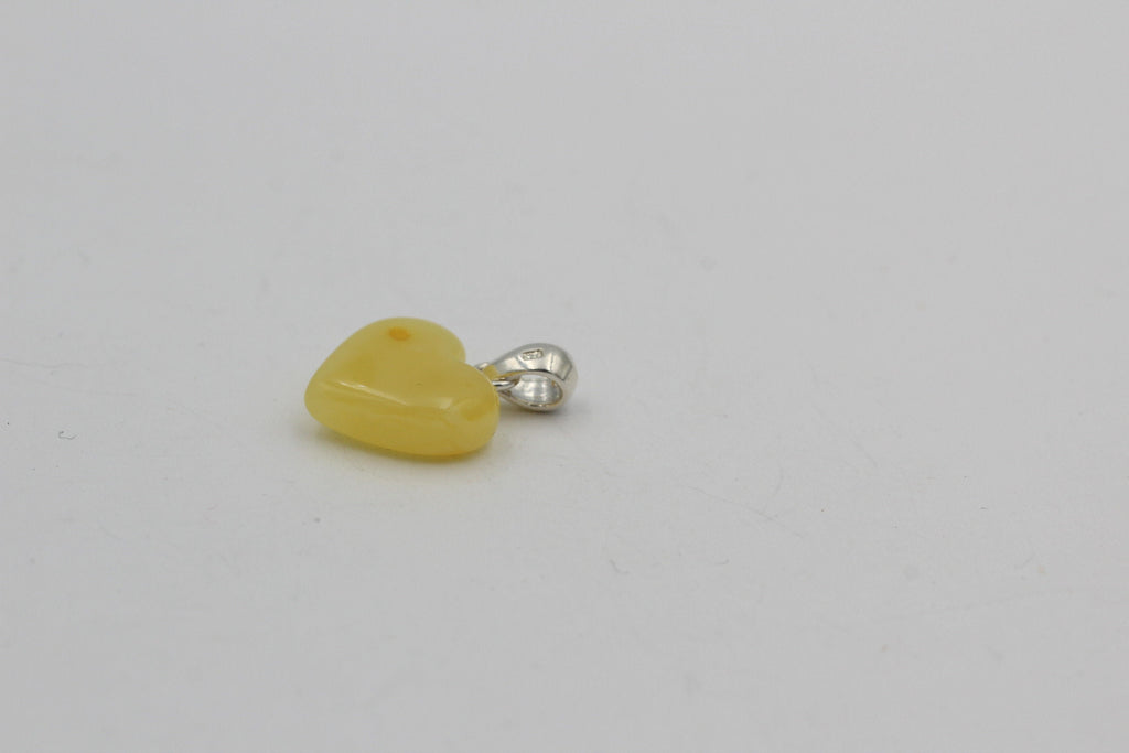 Bernstein Herz 925 Silber Anhänger Collieranhänger Herz aus Bernstein Schmuck