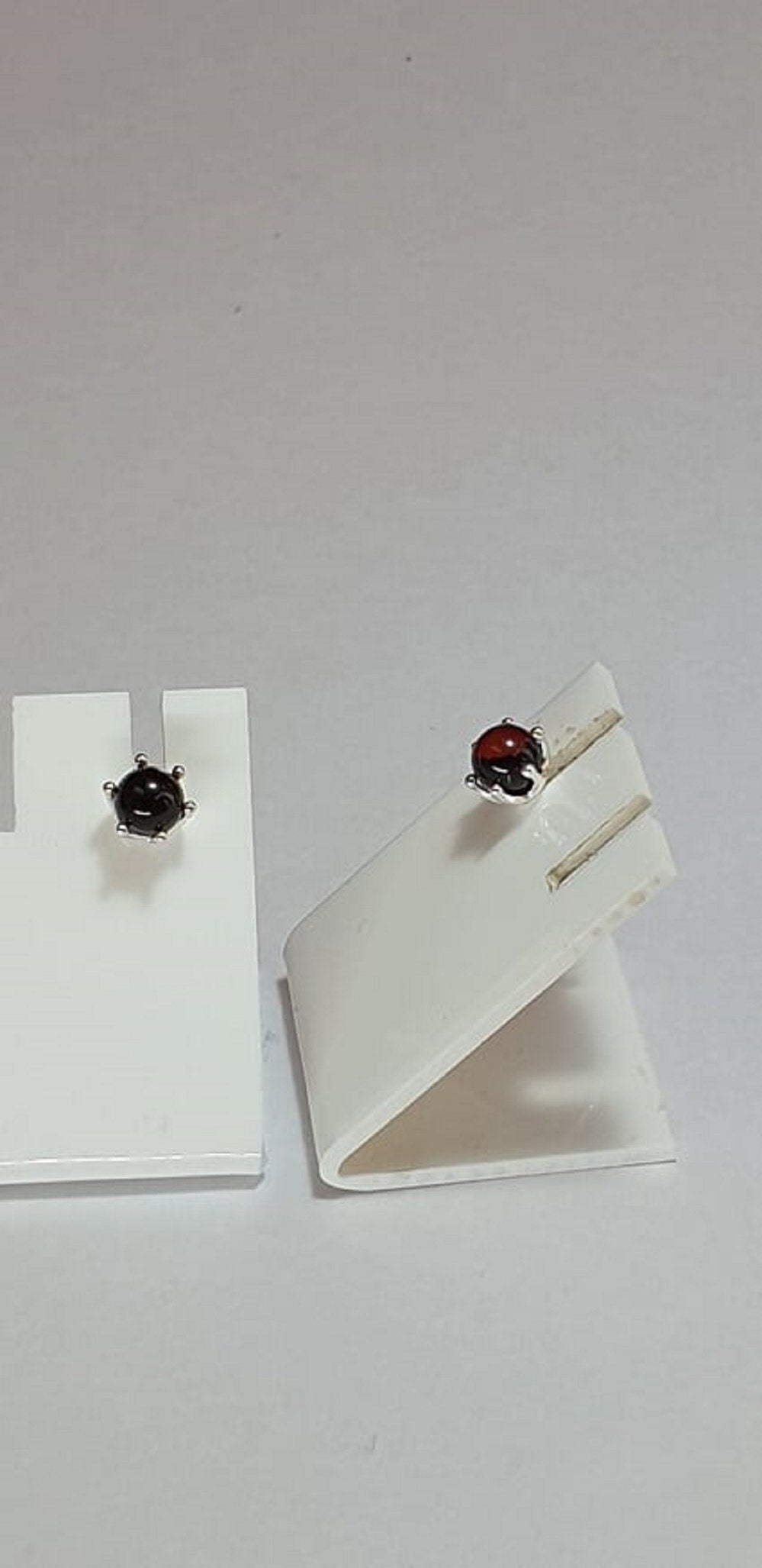 braune Bernstein Ohrstecker 925 Silber Ohrschmuck Bernstein aus Letland
