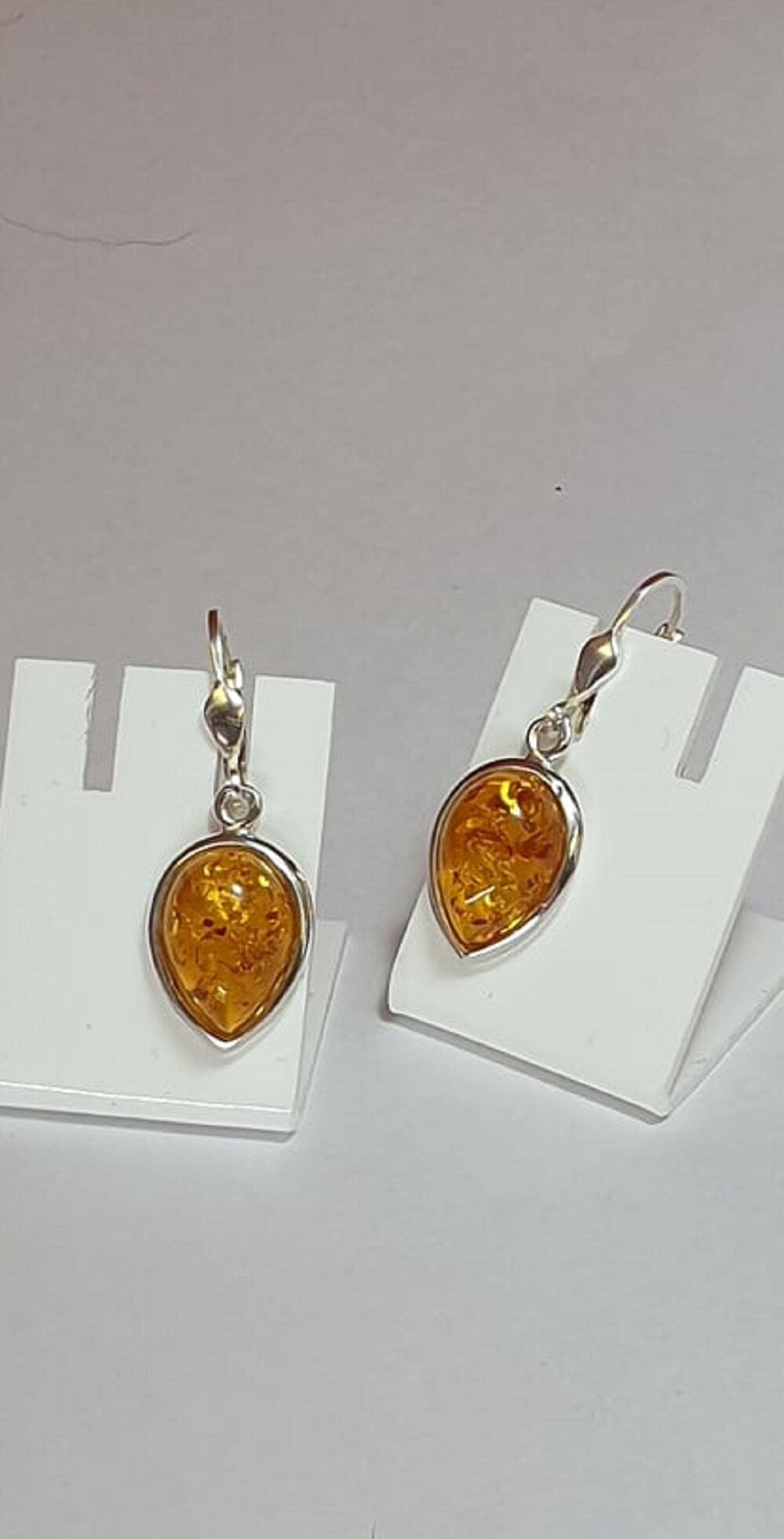Edle Bernstein Ohrhanger 925 Silber Bernstein aus Letland Ohrschmuck Brisur