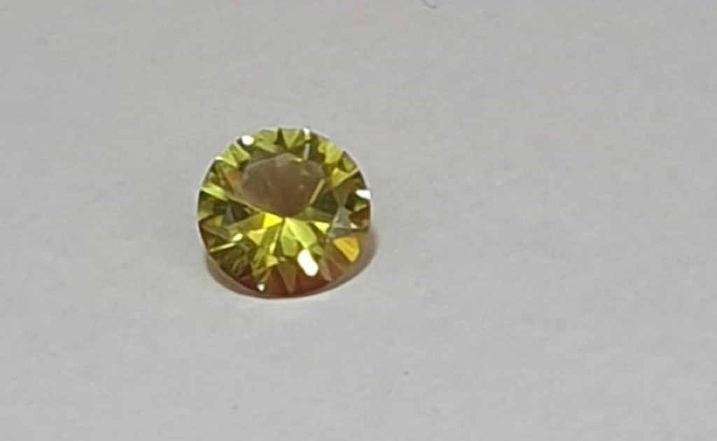 1,0  Carat Limonen Quarz AAA Qualitat Lemon Quarz 10 mm Diamant Schliff