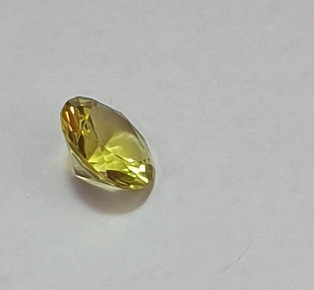 1,0  Carat Limonen Quarz AAA Qualitat Lemon Quarz 10 mm Diamant Schliff